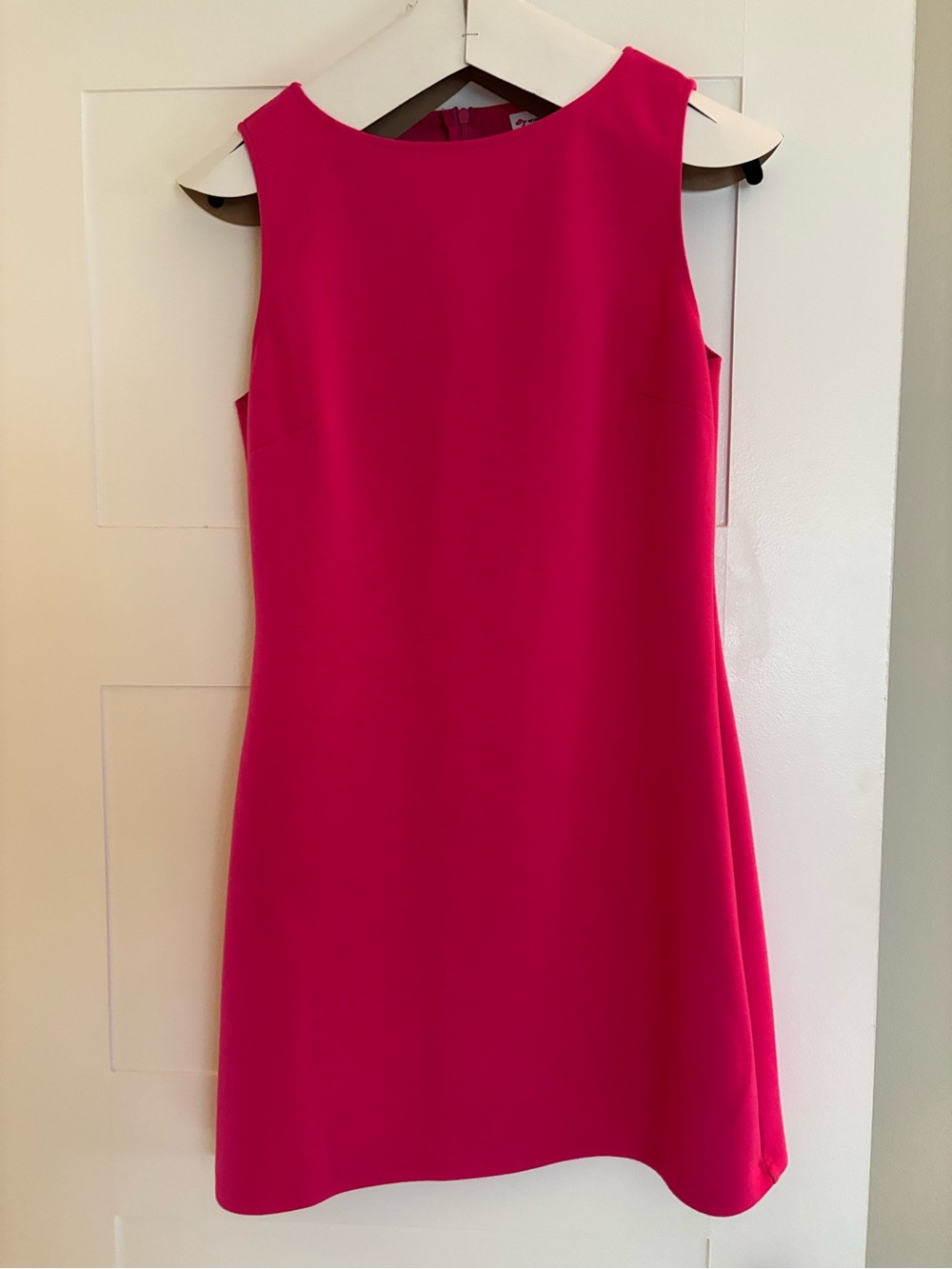 Worn once. Stretchy sleeveless fitted pink mini dress. Baby Spice costume